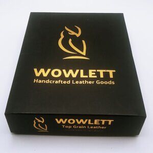 Wowlett Mens Wallet Handcrafted Top Grain Genuine Leather Detachable Card Holder